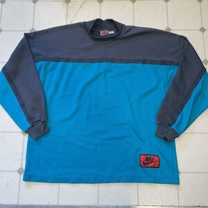 Nike Sweater Pullover Grey Tag Vintage 80s 90s‎ Men's Size L Basketball Swoosh